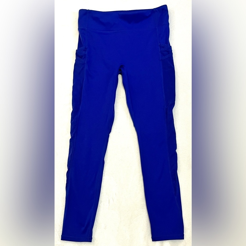Fabletics Motion365 Royal Blue Leisure Athletic Leggings with Pocket